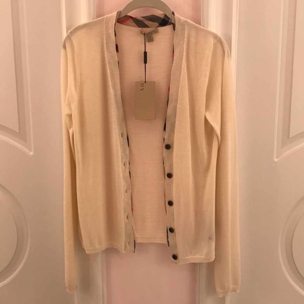 Burberry Brit cream cardigan size Medium